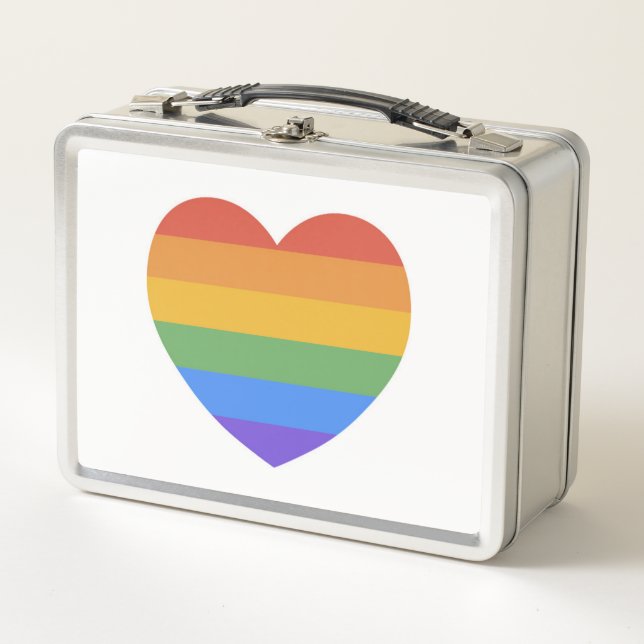Lunch Box Coeur arc-en-ciel (Devant)