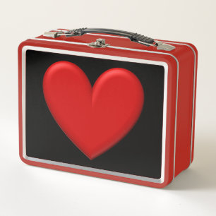Lunch Box Cœur gonflé rouge