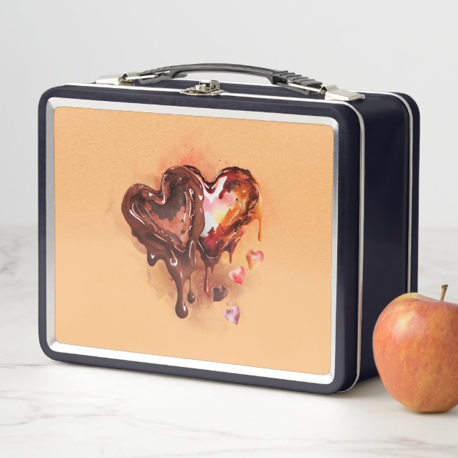 Lunch Box Coeurs de chocolat (En situation)