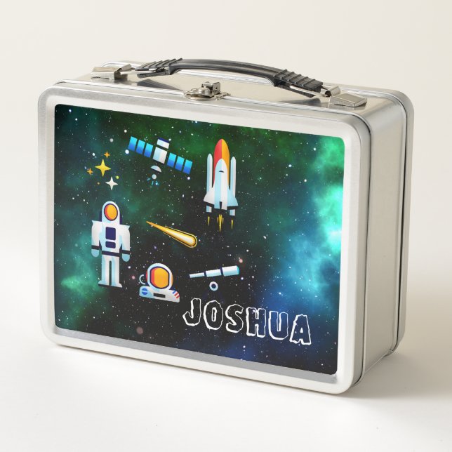 Lunch Box Collage d'astronautes amusants (Devant)