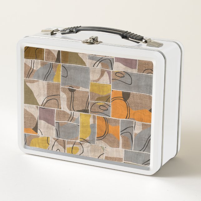 Lunch Box Collage de patchwork, motif de mixage de courtepoi (Devant)