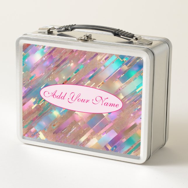 Lunch Box Collection Holographique Opal Parties scintillant  (Devant)