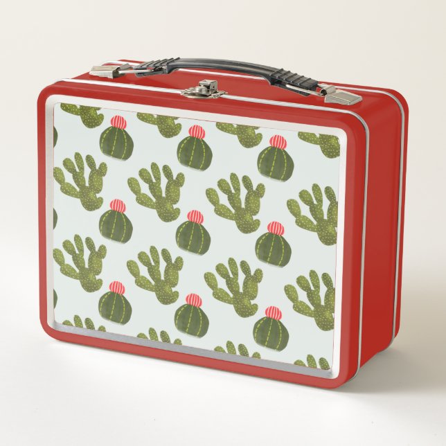 Lunch Box Collection Llamarama | Motif Cactus mignon (Devant)