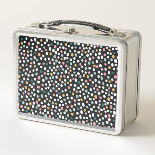 Lunch Box Coloré pois pastel Motif