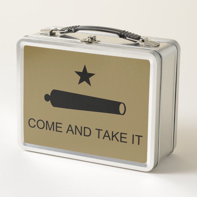 Lunch Box Come & Take It ! Flag de Texas State (Devant)