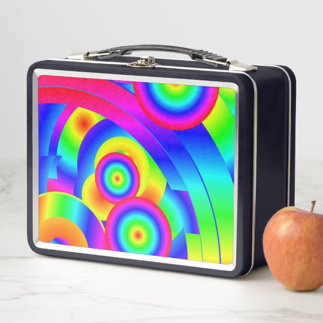 Lunch Box Comète Abstraite (En situation)
