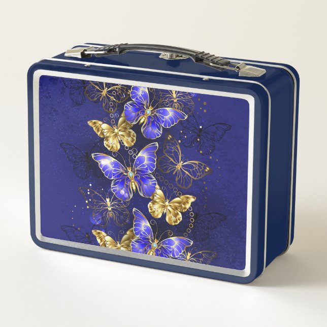Lunch Box Composition avec papillons Sapphire (Dos)
