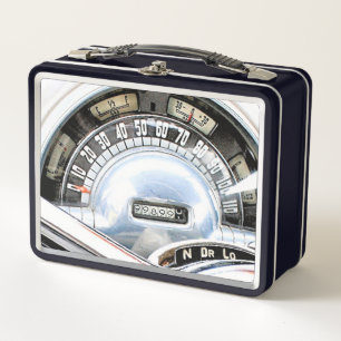 Lunch Box Compteur de vitesse de voiture classique 1949 avec