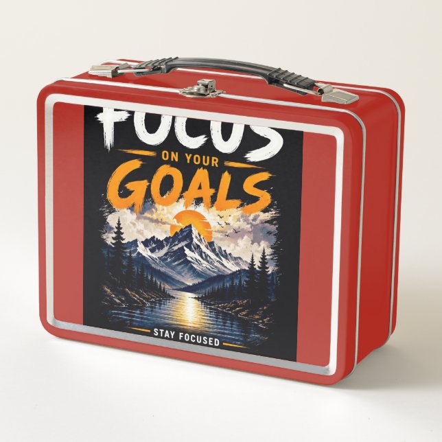 Lunch Box Concentrez-vous sur vos objectifs Motivationnel (Devant)