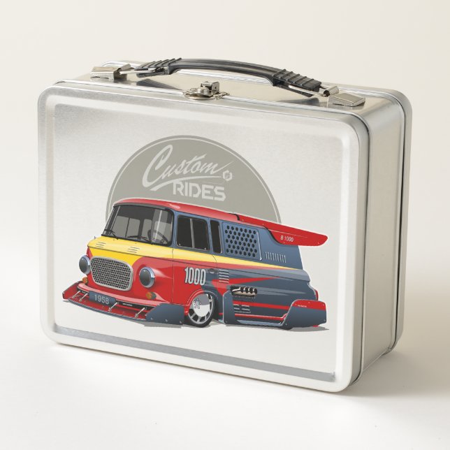 Lunch Box Concept de van de course rétro customisé (Devant)