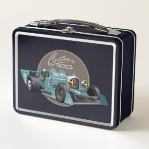 Lunch Box Concept de voiture de course retro personnalisé