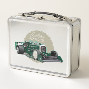 Lunch Box Concept de voiture de course retro personnalisé