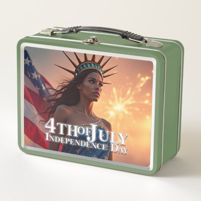 Lunch Box Conception 4 juillet splendide - Fireworks & Freed (Devant)