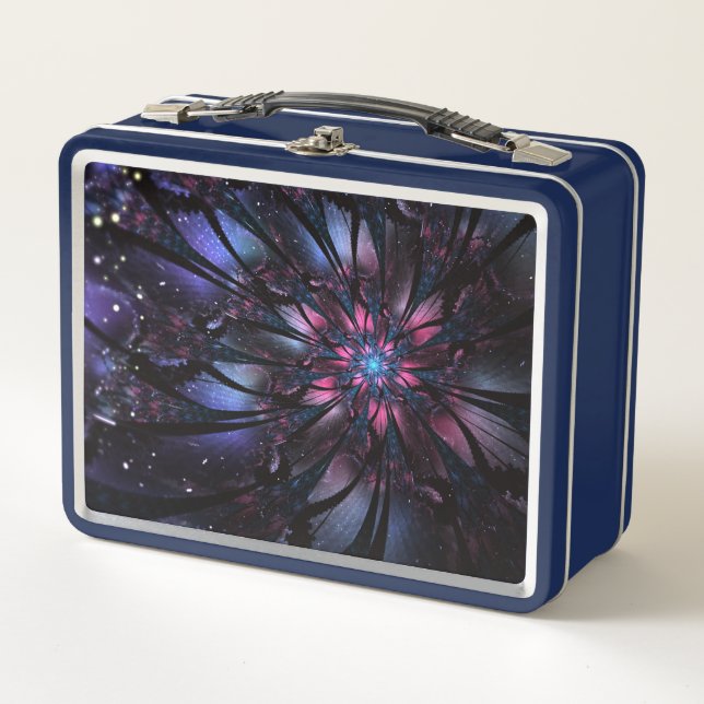 Lunch Box Conception Abstraite des fleurs fractales. (Devant)