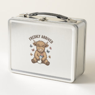 Lunch Box Conception d'annonce de bébé veau des Highlands no