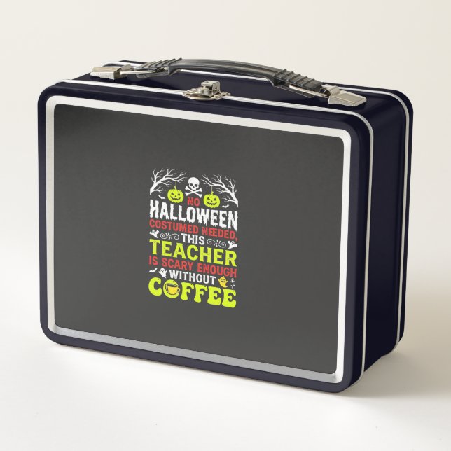 Lunch Box Conception de café assez effrayante pour Halloween (Devant)