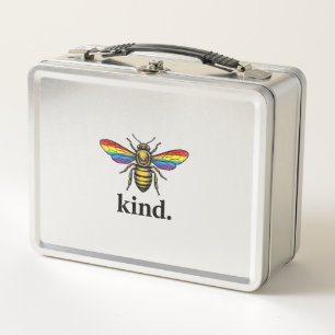 Lunch Box Conception de chemise à aile arc-en-ciel vintage K