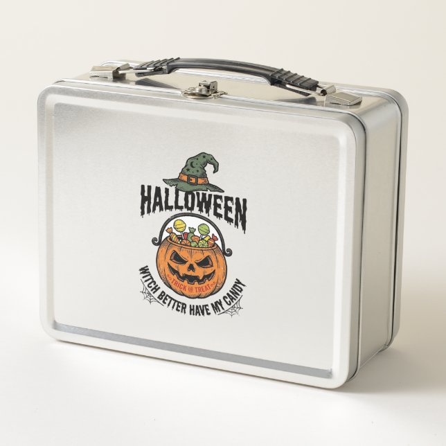 Lunch Box Conception de chemise de citrouille de bonbon de s (Devant)