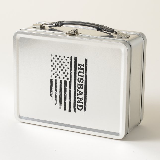 Lunch Box Conception de chemise de drapeau patriotique de ma (Devant)