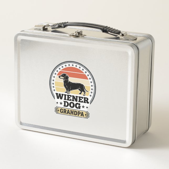 Lunch Box Conception de chemise de grand-père de teckel de c (Devant)