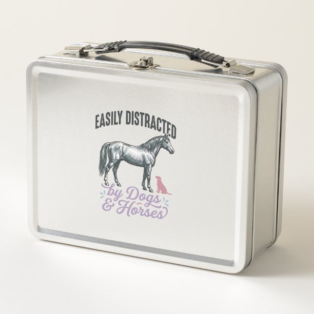 Lunch Box Conception de chemise facilement distrait par les  (Devant)