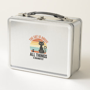 Lunch Box Conception de chemise humoristique de chat dramati