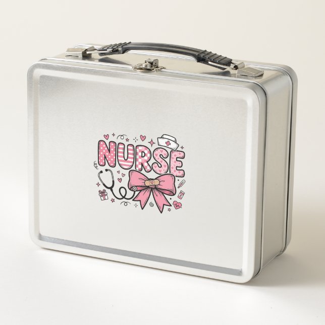 Lunch Box Conception de chemise vectorielle Cute Nurse Bow H (Devant)