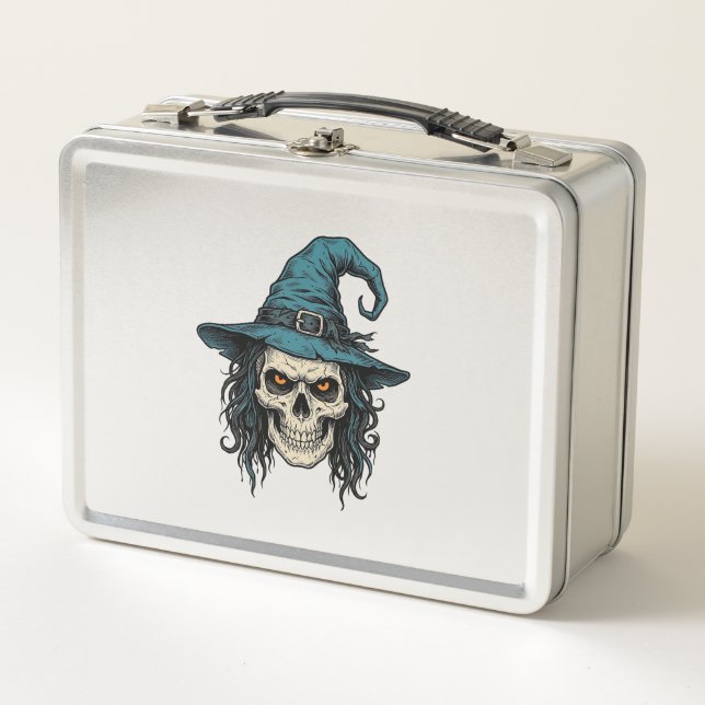 Lunch Box Conception de chemise vectorielle Halloween crâne  (Devant)