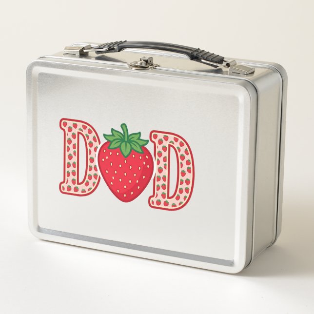 Lunch Box Conception de chemise vectorielle lettrage fraise  (Devant)