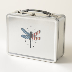 Lunch Box Conception de chemise vectorielle vintage libellul