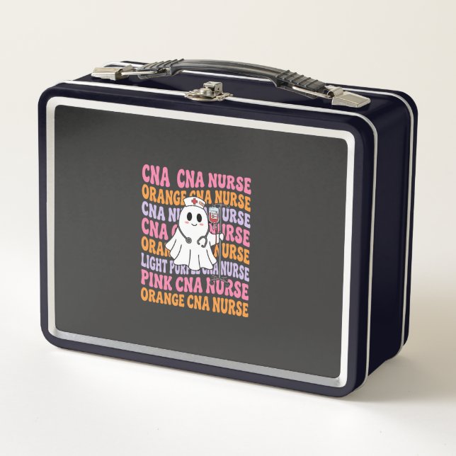Lunch Box Conception de fantôme d'infirmière CNA Halloween (Devant)