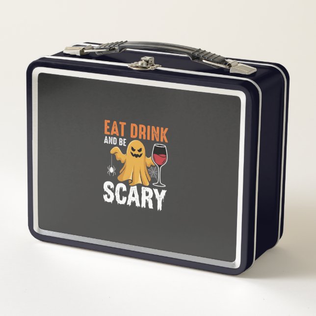 Lunch Box Conception de fantôme effrayant pour manger et boi (Devant)