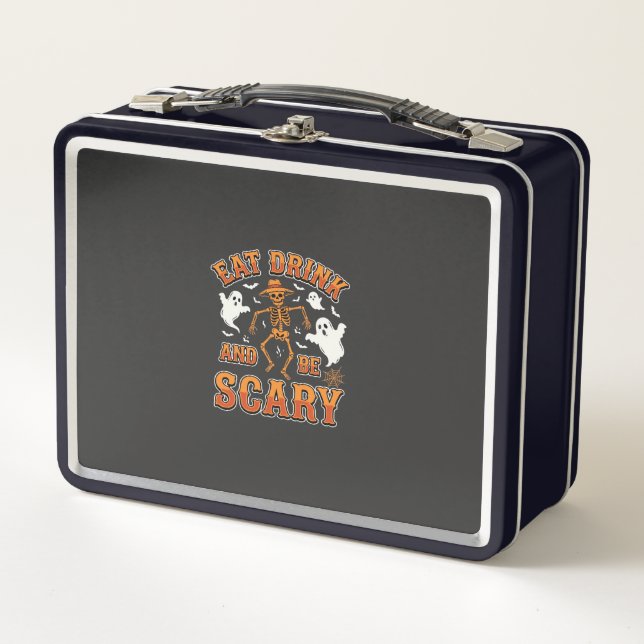 Lunch Box Conception de fantôme effrayant pour manger et boi (Devant)