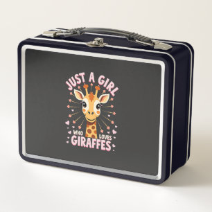 Lunch Box Conception de girafe drôle pour femmes filles safa