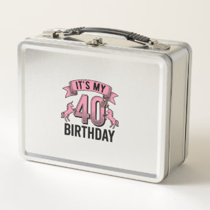 Lunch Box Conception de gravure vintage de licorne pour 40e