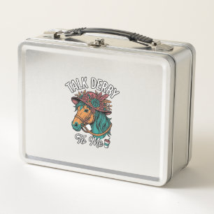 Lunch Box Conception de gravure vintage Talk Derby Horse