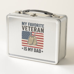 Lunch Box Conception de médailles patriotiques pour papa vét