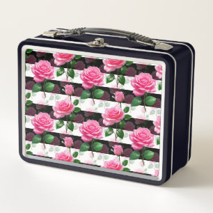 Lunch Box Conception de Motif de fleurs Arrière - plans trié