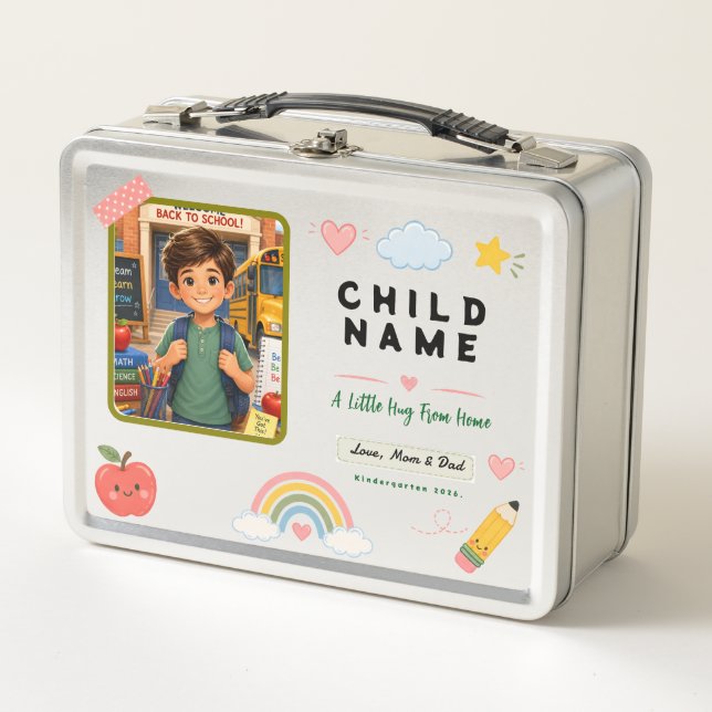 Lunch Box Conception de photo pour la maternelle Pastel Écol (Devant)