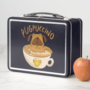 Lunch Box Conception de Pug Chien Amoureux de Caféine