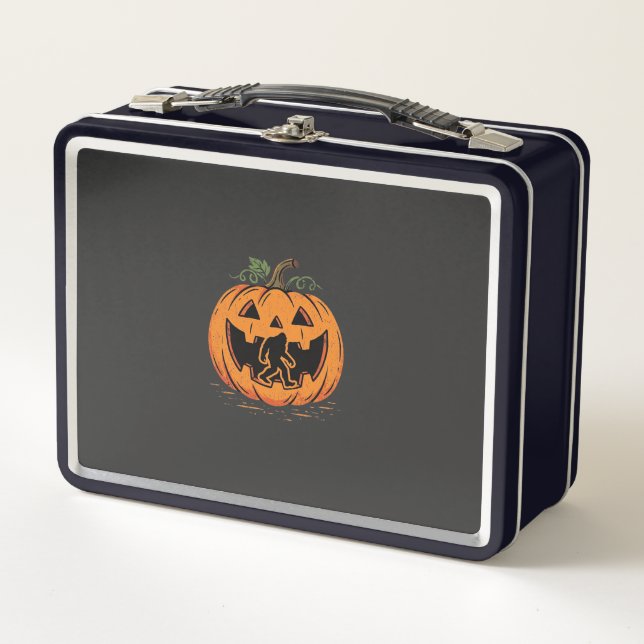 Lunch Box Conception de silhouette de citrouille Halloween B (Devant)