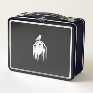 Lunch Box Conception de silhouette de tombe de corbeau Hallo