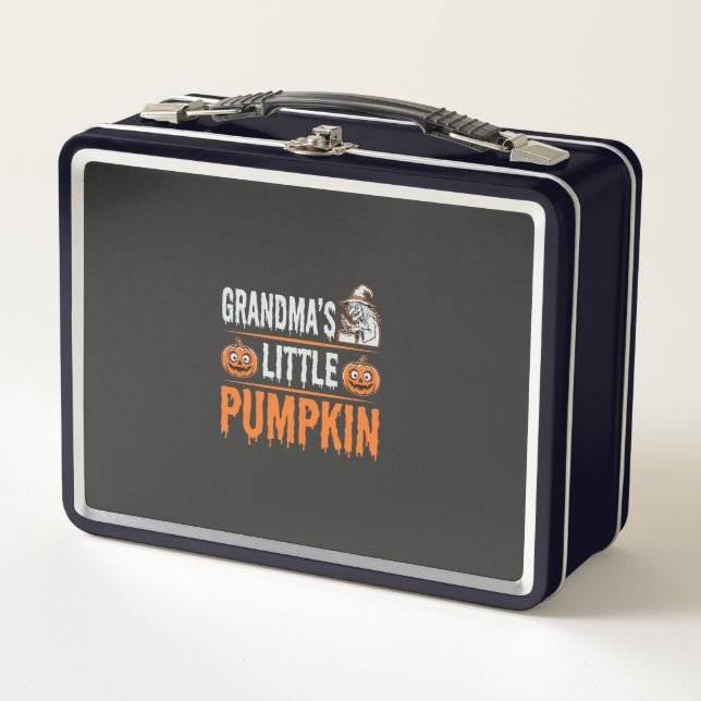 Lunch Box Conception de sorcière d'Halloween de petit citrou (Devant)