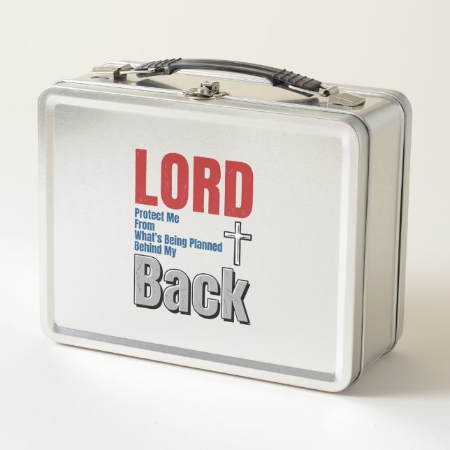 Lunch Box Conception de t-shirt de foi chrétienne Lord Prote (Devant)