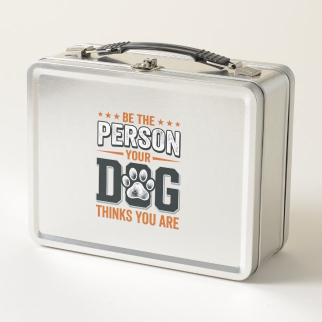 Lunch Box Conception de t-shirt Sois la personne que ton chi (Devant)