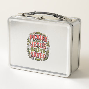 Lunch Box Conception de t-shirt vintage Pickles et Jésus Sal