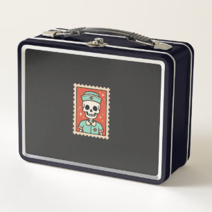 Lunch Box Conception de tampon de infirmière squelette d'Hal