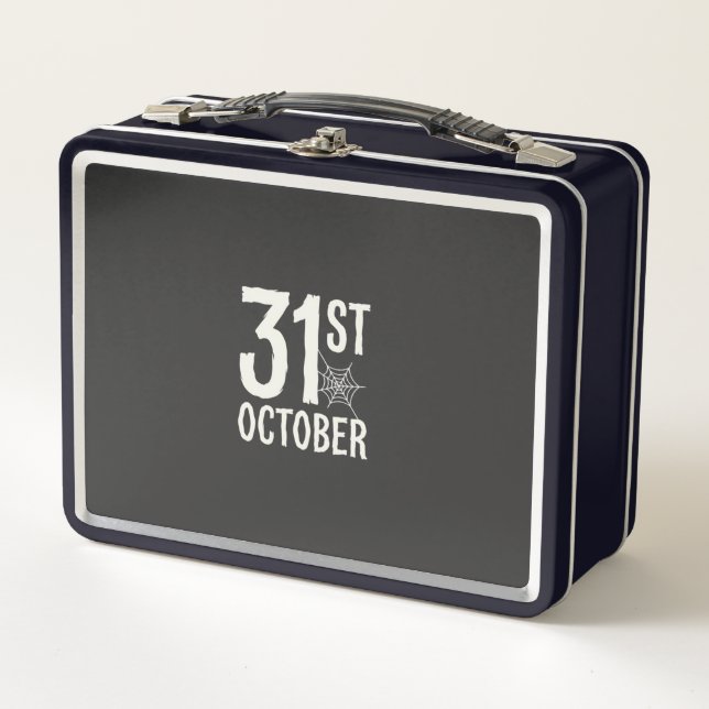 Lunch Box Conception de toile d'araignée Halloween 31 octobr (Devant)