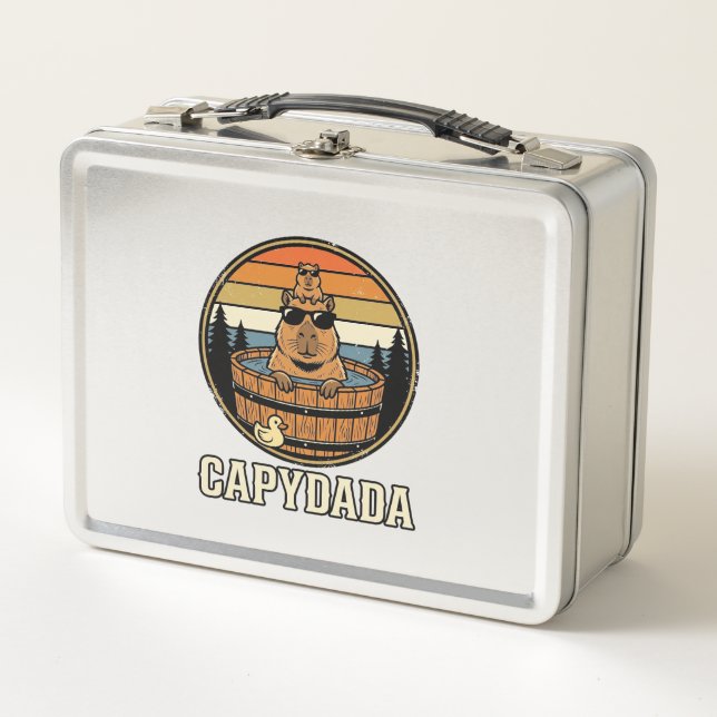 Lunch Box Conception de vecteur de baignoire rétro de papa c (Devant)