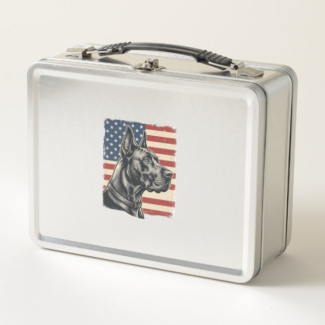 Lunch Box Conception de vecteur de drapeau patriotique Grand (Devant)
